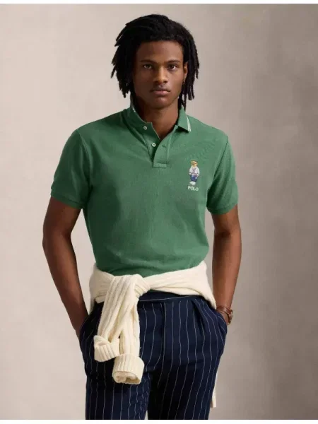 Polo Ralph Lauren póló sima zöld