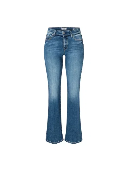 Cambio Jeansy Flare Paris blau niebieskie