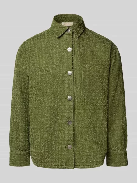 Kurtka koszulowa z fakturowanym wzorem model ‘Distressed’ Another Cotton Lab