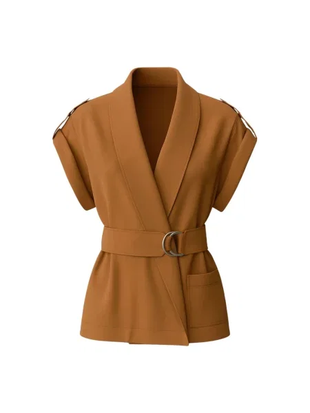 Kamizelka Clips brązowa