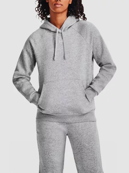 Флисовое худи Under Armour серое