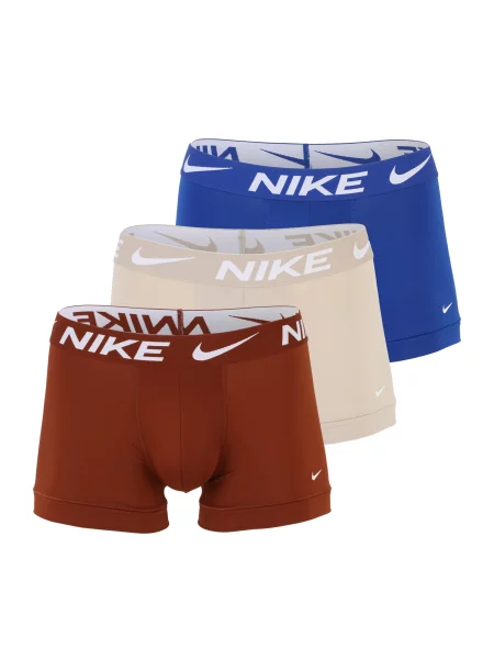 NIKE Underwear Chiloți sport Everyday Essential crem / albastru / maro ruginiu alb