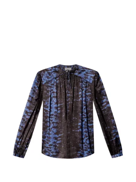 Top Isabel Marant de mătase negru