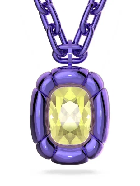Naszyjnik Swarovski fioletowy