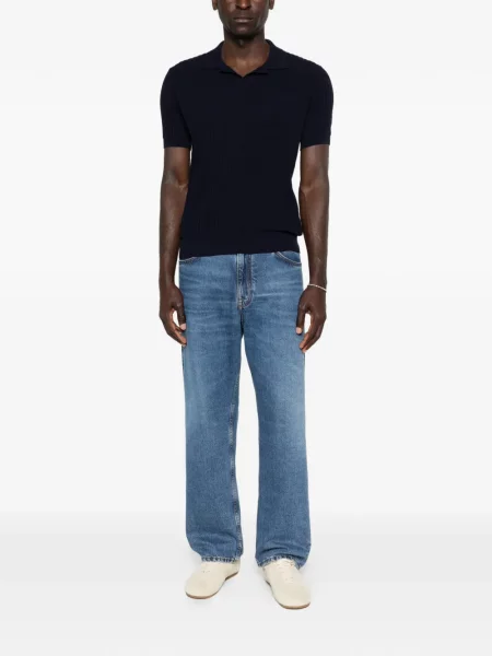 Tricou polo Roberto Collina albastru