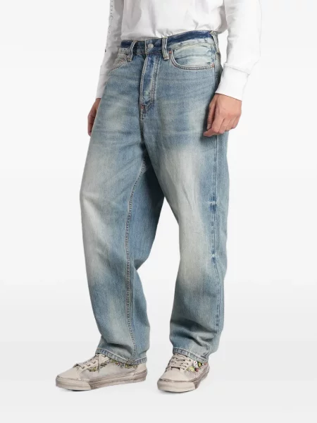 Blugi Evisu cu imagine albastru