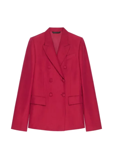 Geacă Givenchy cu două rânduri de nasturi roșu