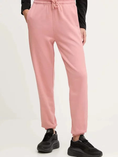 Adidas by Stella McCartney pantaloni de trening din uni portocaliu