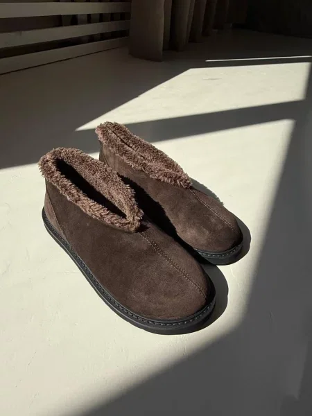 Замшевые ботинки 105.store коричневые