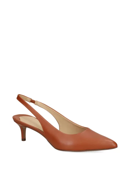 Pantofi cu toc Lauren Ralph Lauren slingback maro