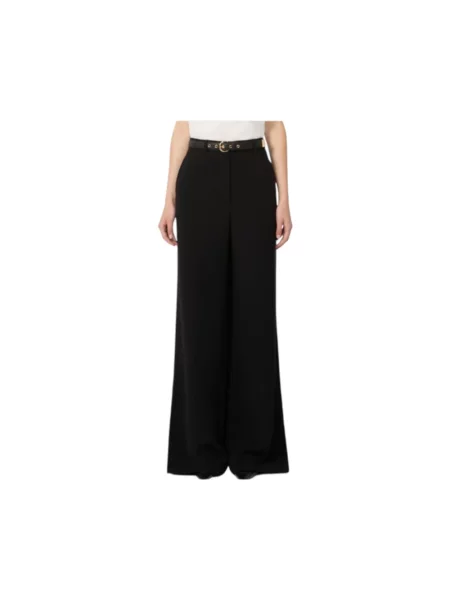 Max Mara Studio Spodnie Amico schwarz czarne