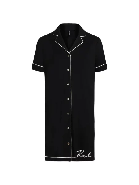 Rochie tip cămașă Karl Lagerfeld negru