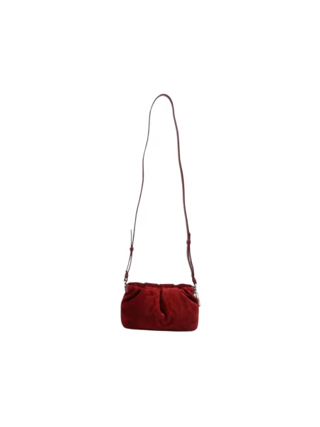 Torebka Christian Louboutin zamszowa czerwona