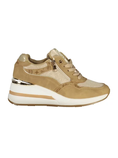Sneakersy Laura Biagiotti skórzane beżowe