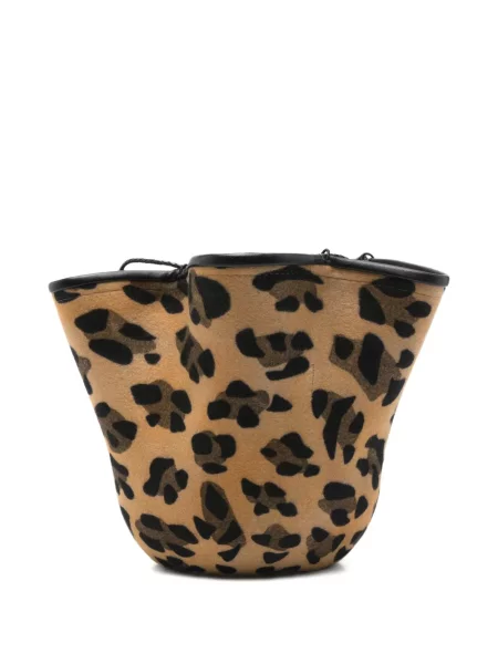 Geantă Ruslan Baginskiy cu imagine cu model leopard maro