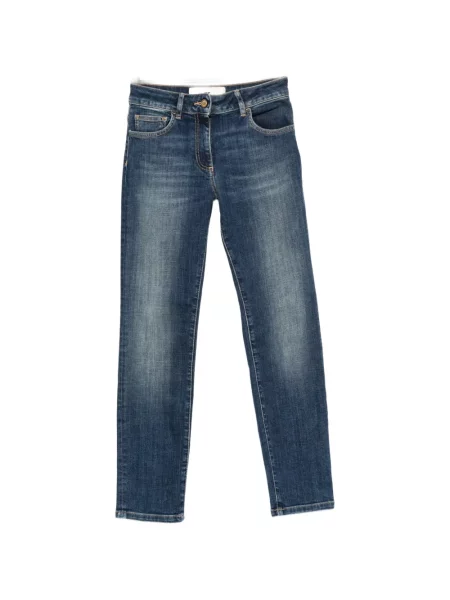 Blugi Elisabetta Franchi cu broderie albastru