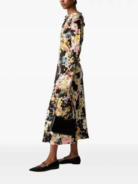 Rochie maxi Stine Goya cu model floral cu imagine
