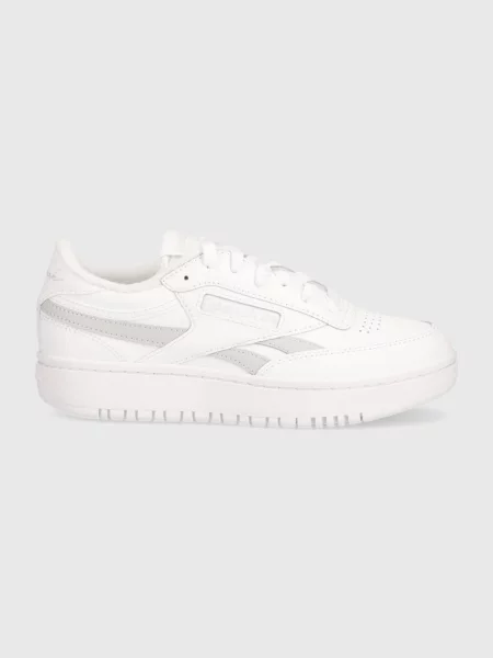 Usnjene superge Reebok Classic Club C bela