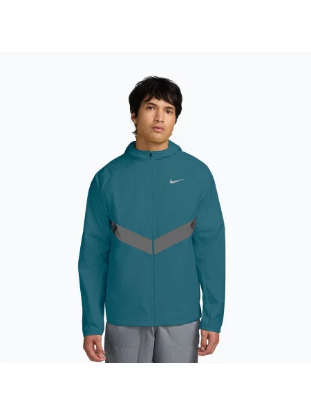 Geacă de alergare pentru bărbați Nike Miler Therma-Fit Repel Winterized bright spruce/black negru