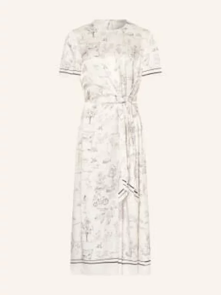 Ted Baker Šaty Dakohta S Překříženým Výstřihem / černá bílá