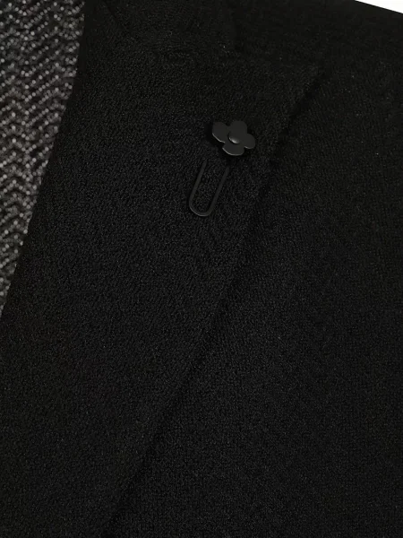 Sako s dvostrukim kopčanjem Lardini na dvostruko kopčanje crna