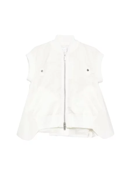 Kamizelka Sacai beżowa