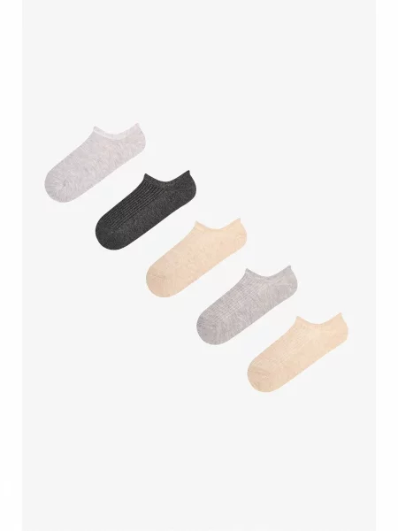 Penti Ponožky PENTI Klassische gerippte Jacquard-Sneakersocken Paar mix barev