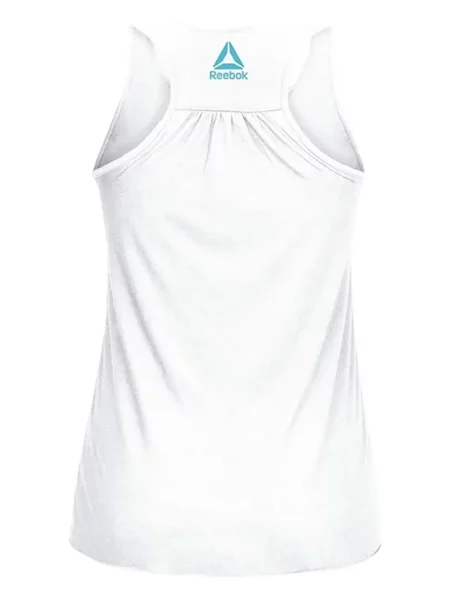 Top Reebok cu imagine alb