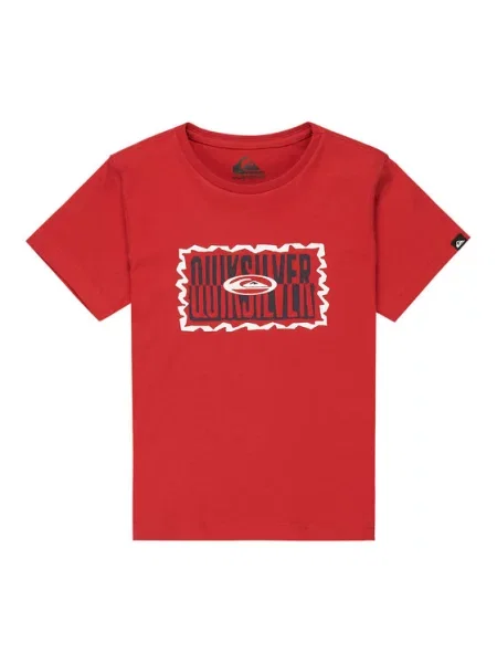 Quiksilver Majica Ev Gotam Foam Regular Fit rdeča