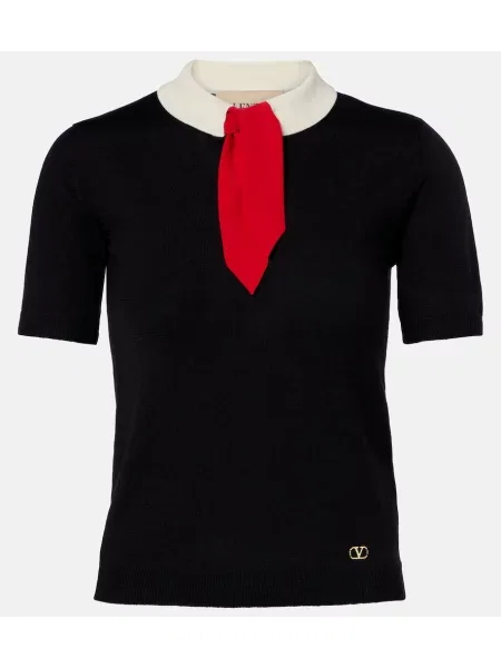 Pulover Valentino de lână negru