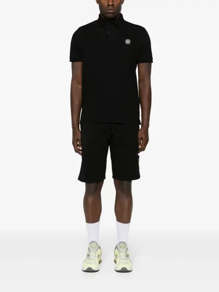 Rövidnadrág Stone Island strasszokkal fekete