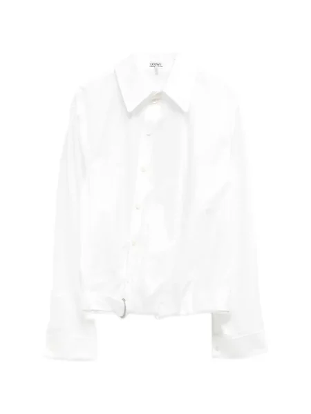 Cămașă Loewe drapată alb