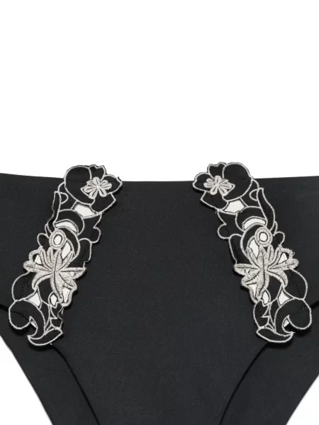 Bikini Twinset cu model floral negru