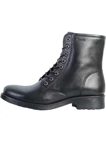 Geox Bocanci de piele negru