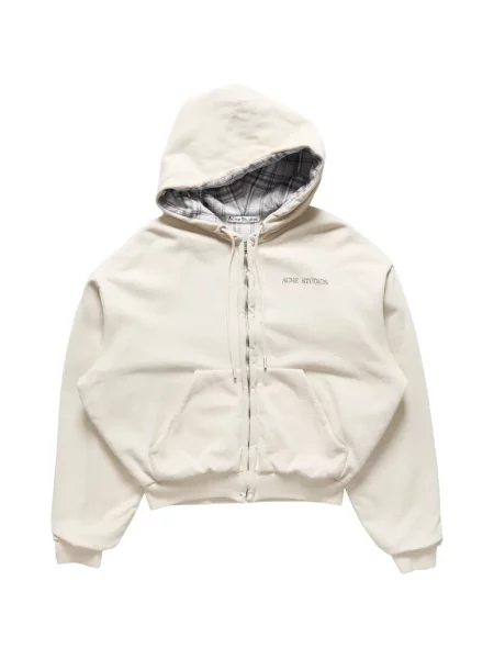 Hanorac cu glugă Acne Studios din fleece cu autograf