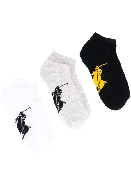 Cropp șosete Polo Ralph Lauren cu model floral negru