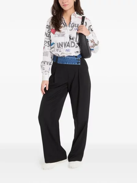 Cămașă Desigual cu imagine alb