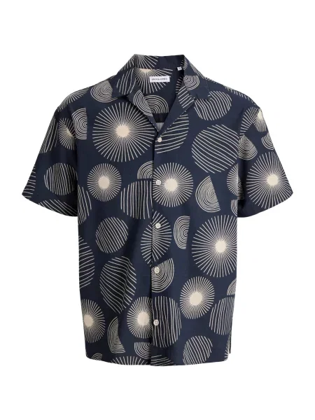 JACK & JONES Cămașă bleumarin alb