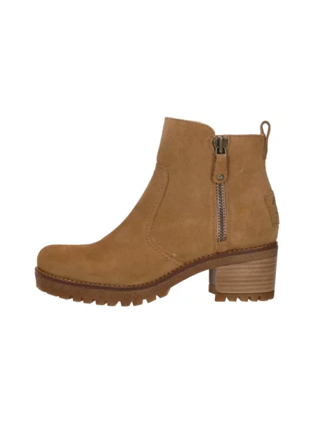 Buty do kostki Panama Jack skórzane beżowe