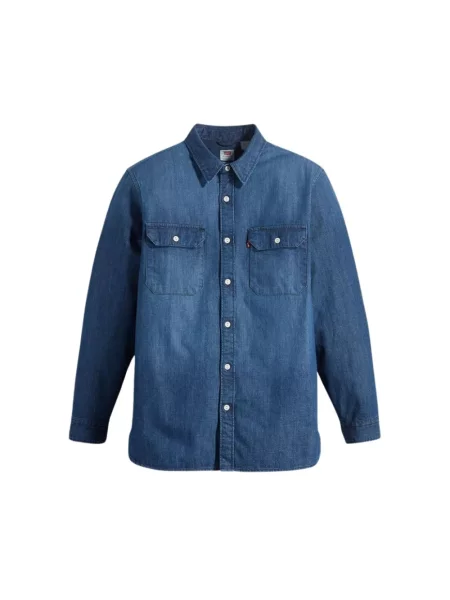 Koszula jeansowa z na piersiach Levi's niebieska