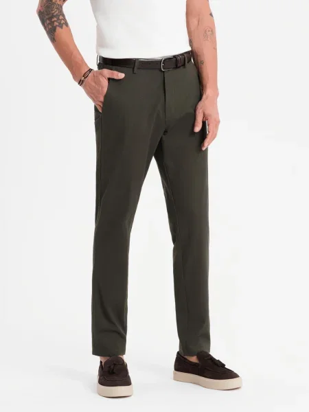 Pantaloni chino Ombre alb