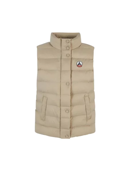 Lniana kamizelka Jott brązowa