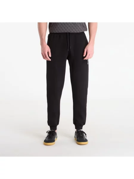 Tepláky GUESS Mickey Cuff Pant Jet Black XL černé