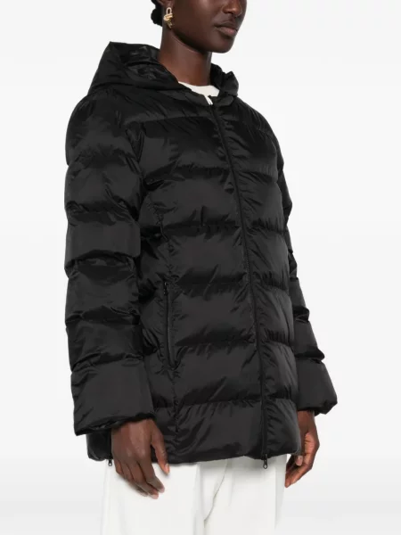 Geacă Max Mara cu glugă negru