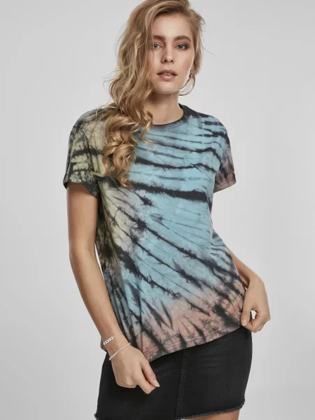 Tie dye koszulka Urban Classics wiązana czarna