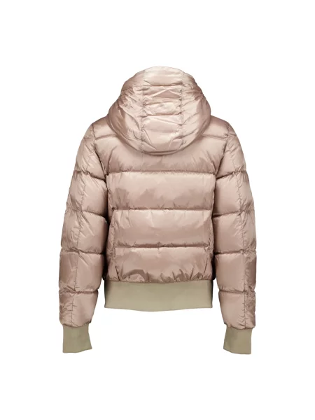Kurtka puchowa Parajumpers z kapturem beżowa