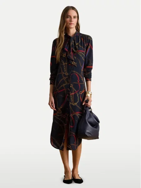 LAUREN RALPH LAUREN Φόρεμα πουκάμισο Σκούρο μπλε