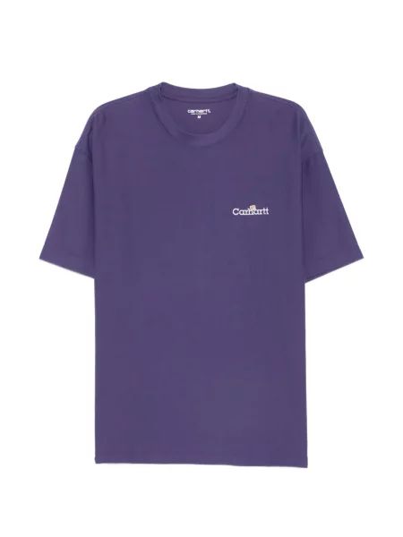 Tricou Carhartt Wip cu broderie violet