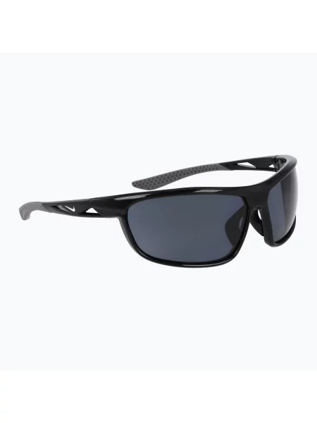 Okulary przeciwsłoneczne Nike Windtrack Run black/ grey czarne