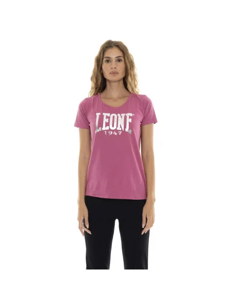 Scurt tricou Leone 1947 cu mâneci scurte roz